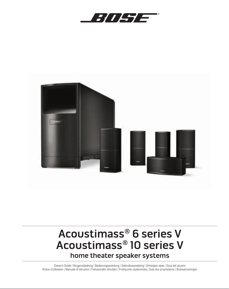 Página 1 del manual Manual de usuario Bose Acoustimass 6 V