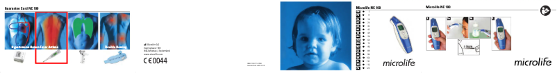 Page 1 de la notice Manuel utilisateur Microlife NC 100