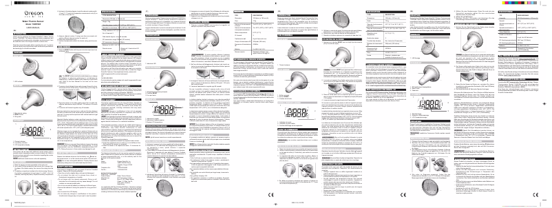 Page 1 de la notice Manuel utilisateur Oregon Scientific THWR288