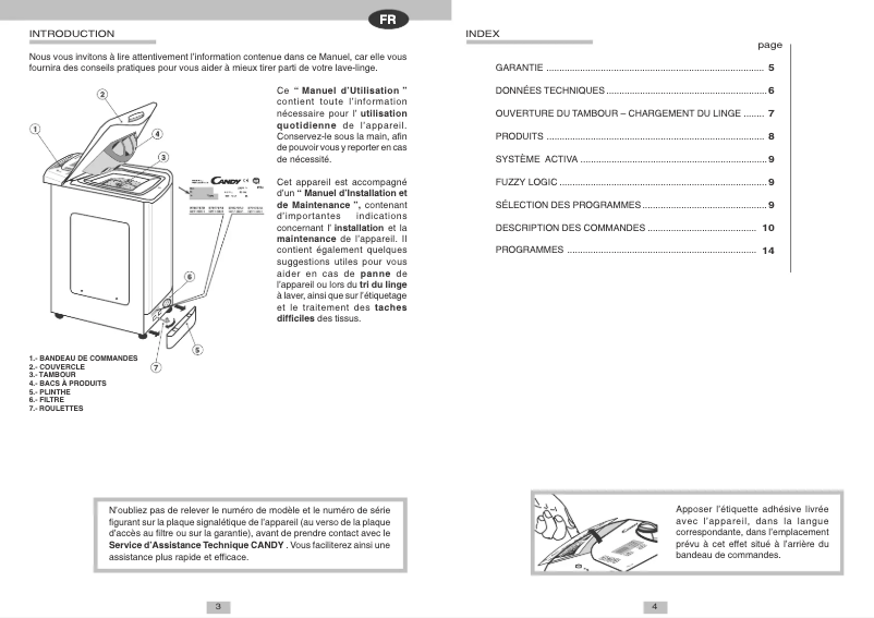 Página 1 del manual Manual de usuario Candy LBCTAS120SY
