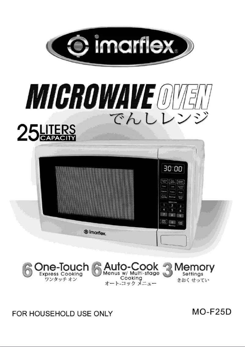 Page 1 de la notice Manuel utilisateur Imarflex MO-F25D
