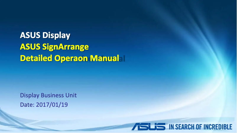 Page 1 de la notice Manuel utilisateur Asus CAX21