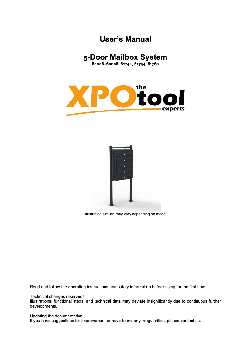 Imagen de la primera página del manual del dispositivo 61754