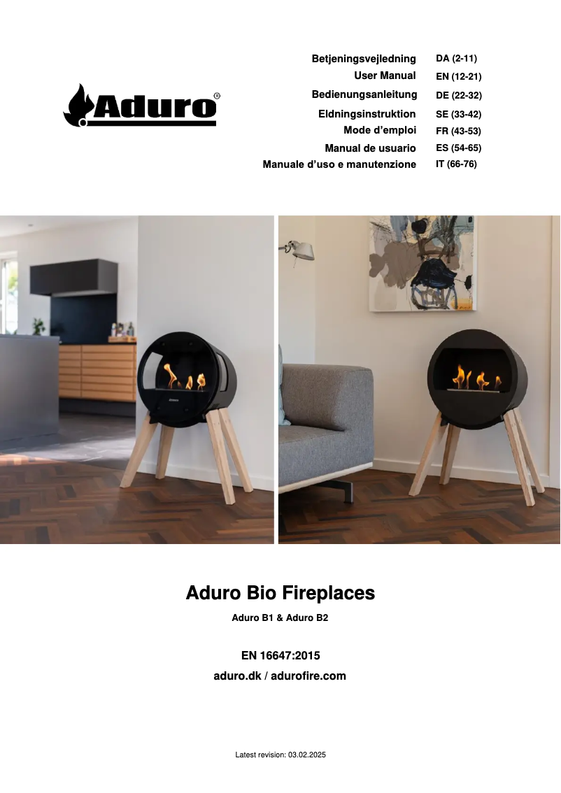 Image de la première page du manuel de l'appareil B2