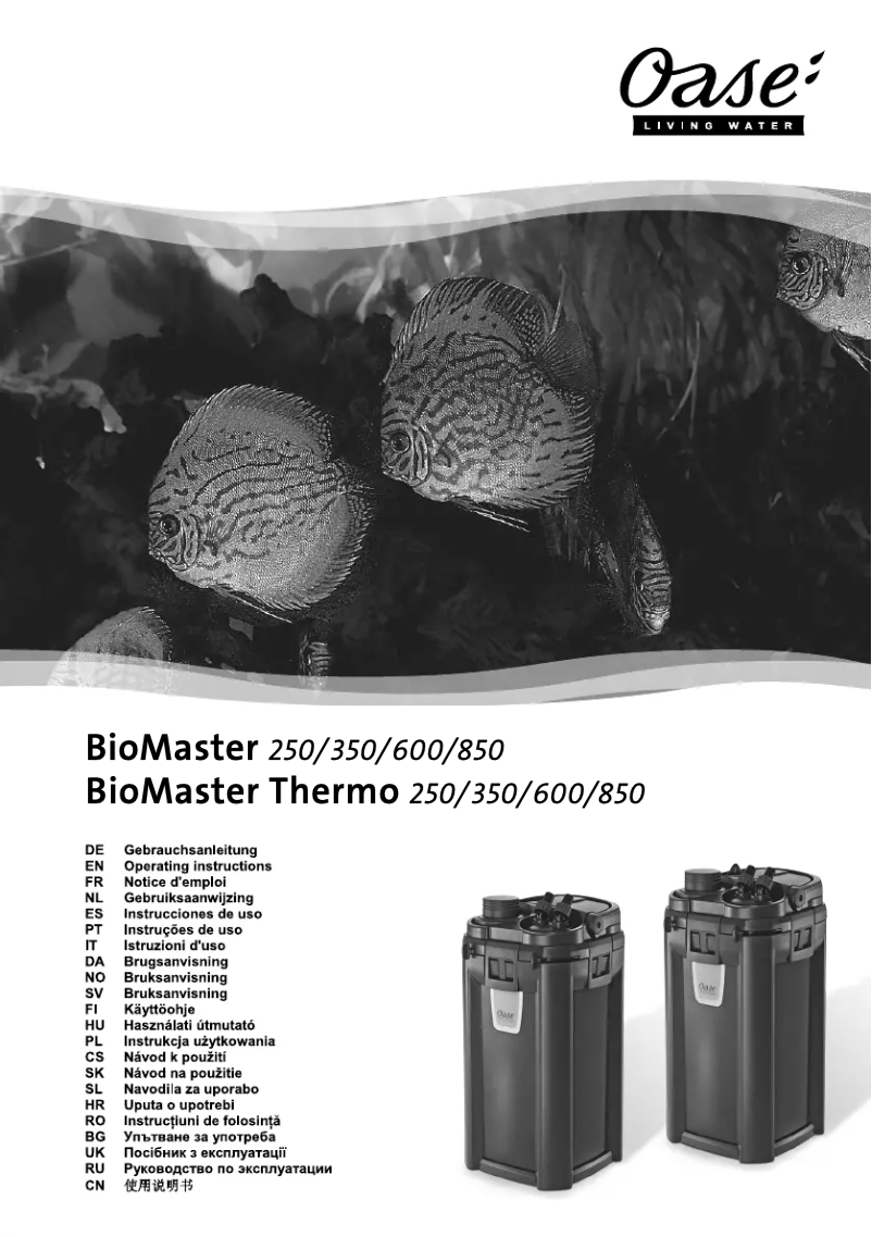 First page image of the manual for BioMaster 350