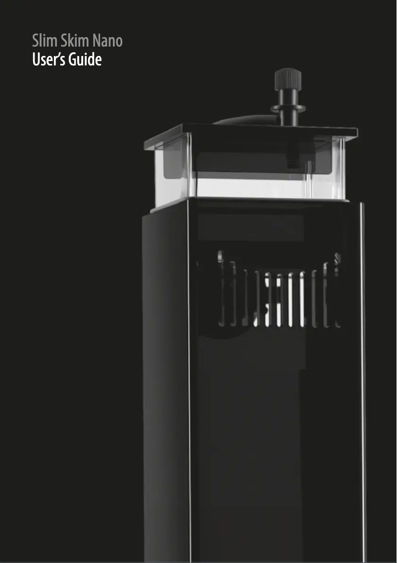 Image de la première page du manuel de l'appareil Slim Skim Nano