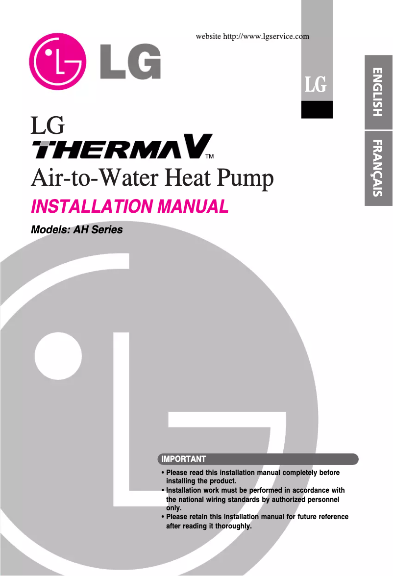 Página 1 del manual Manual de usuario LG Therma V H09SNE