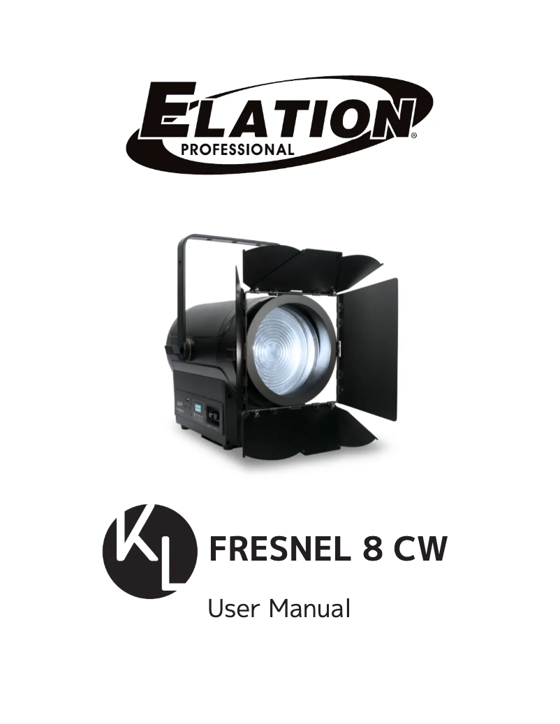 Image de la première page du manuel de l'appareil KL Fresnel 8 CW