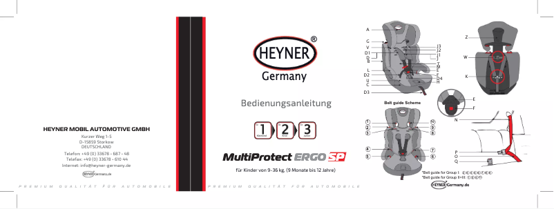 Page 1 de la notice Manuel utilisateur Heyner MultiProtect Ergo SP