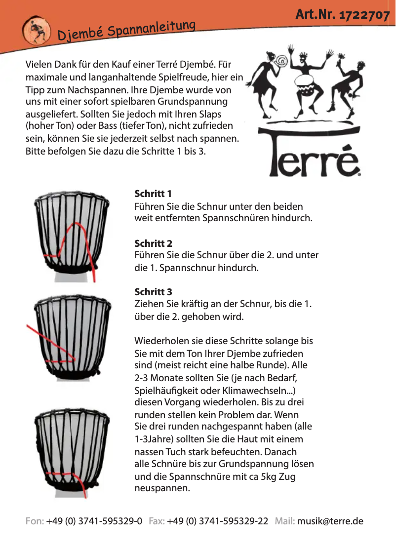 Page n°1 - Manuel utilisateur Terre Djembé