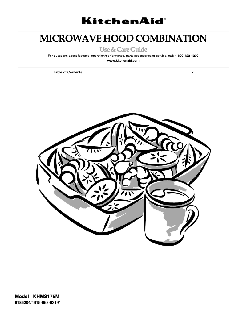 Page n°1 - Manuel utilisateur KitchenAid KHMS175MWH0