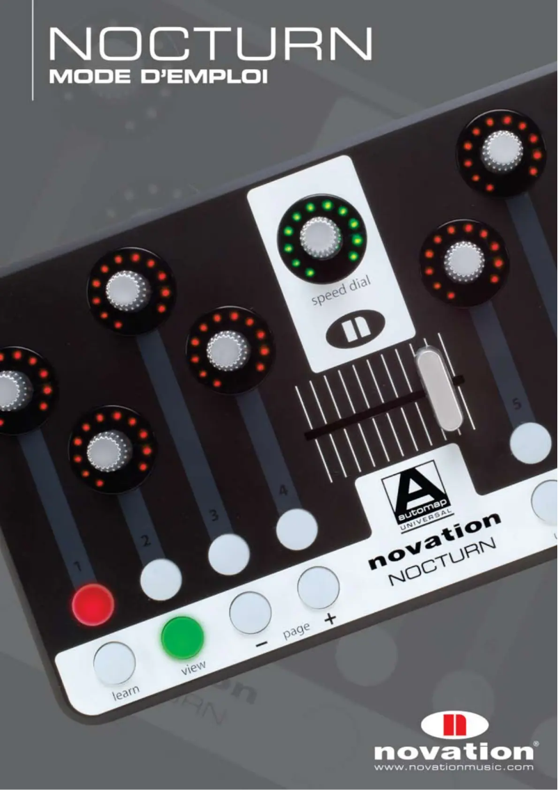 Page n°1 - Manuel utilisateur Novation Nocturn