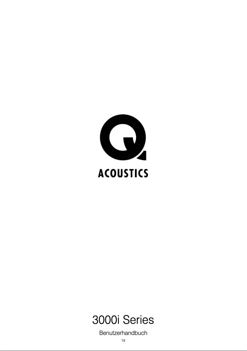 Page 1 de la notice Manuel utilisateur Q Acoustics 3010i