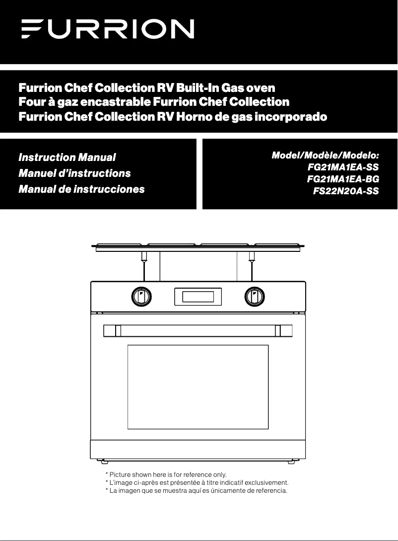 Image de la première page du manuel de l'appareil Chef Collection FG21MA1EA-BG