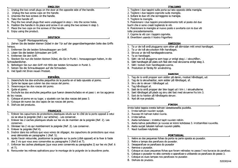 Página 1 del manual Manual de usuario Smeg FD84EN4HM