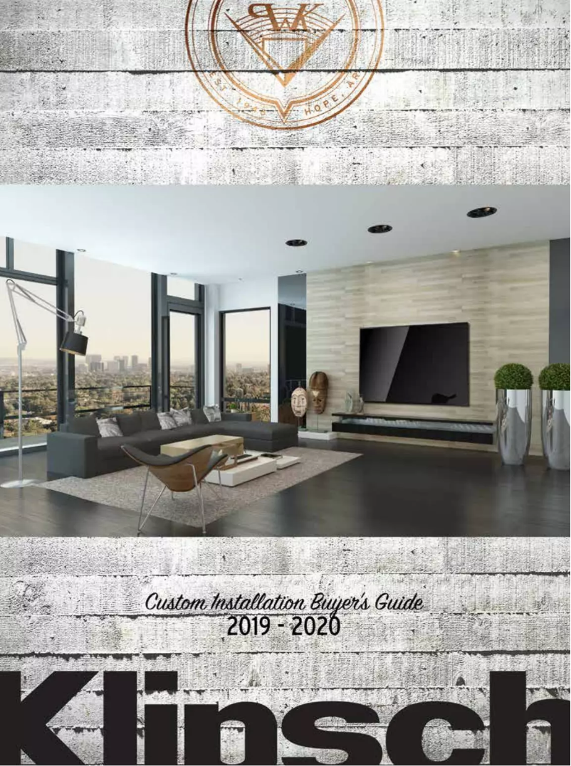 Page 1 de la notice Manuel utilisateur Klipsch THX-502-L