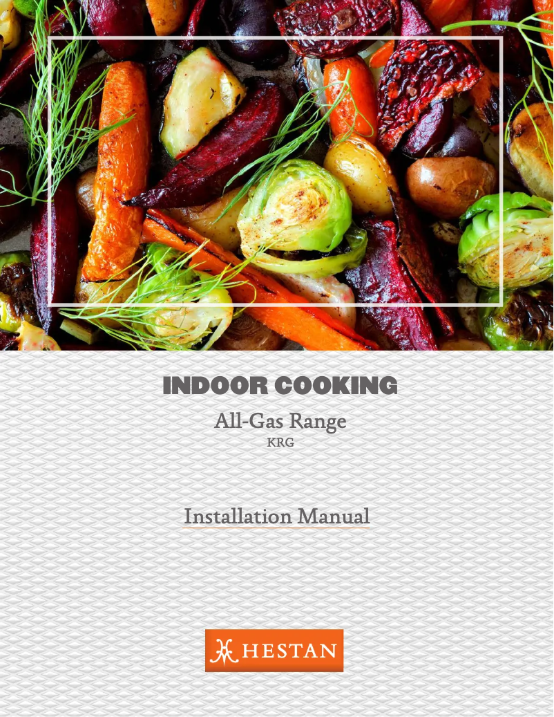 Page n°1 - Guide d'installation Hestan KRG364GD-NG