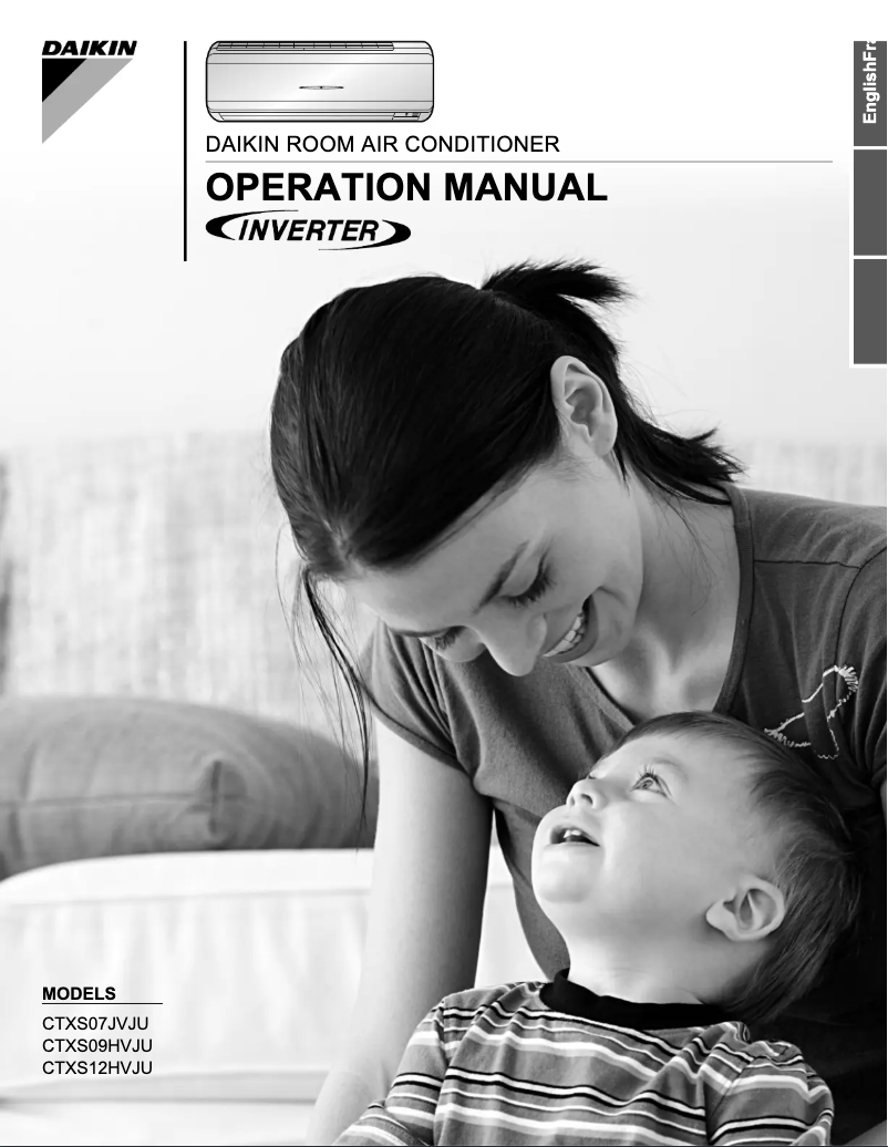 Image de la première page du manuel de l'appareil CTXS09HVJU