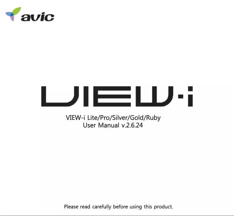 Página 1 del manual Manual de usuario Avic VIEW-i
