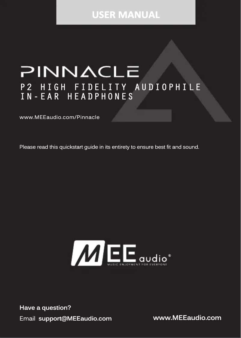 Page n°1 - Manuel utilisateur MEE audio Pinnacle