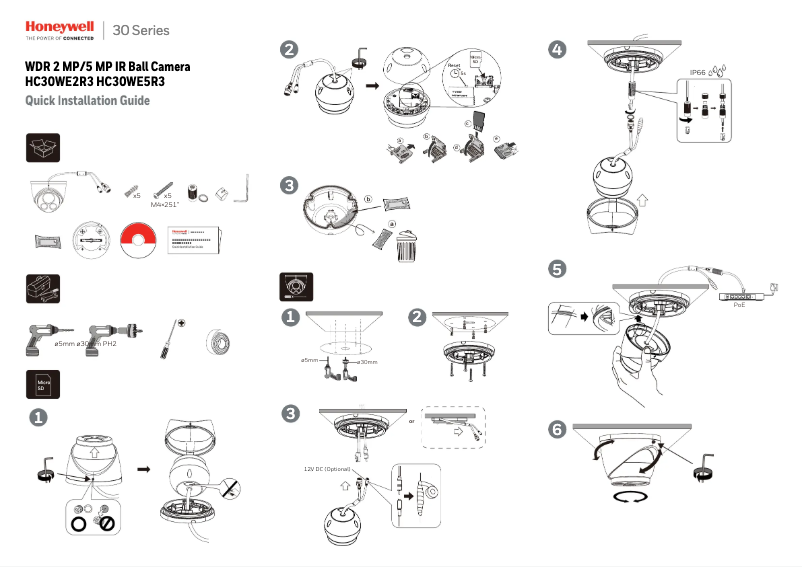 Page n°1 - Manuel utilisateur Honeywell HC30WE2R3