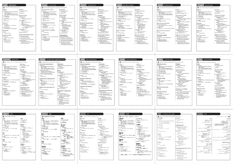 Page 1 de la notice Guide de démarrage rapide BenQ TS521P