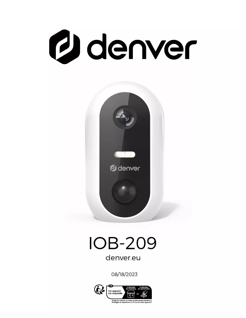 Image de la première page du manuel de l'appareil IOB-209