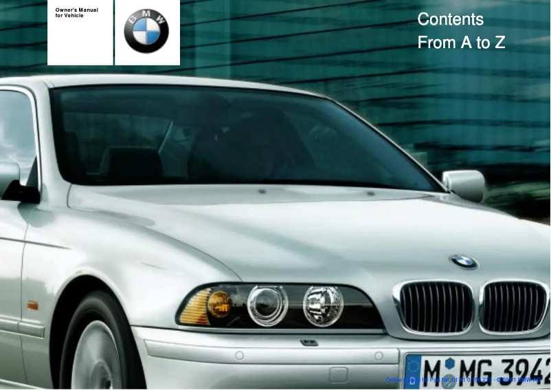 Página 1 del manual Manual de usuario BMW 540i Sedan (2002)