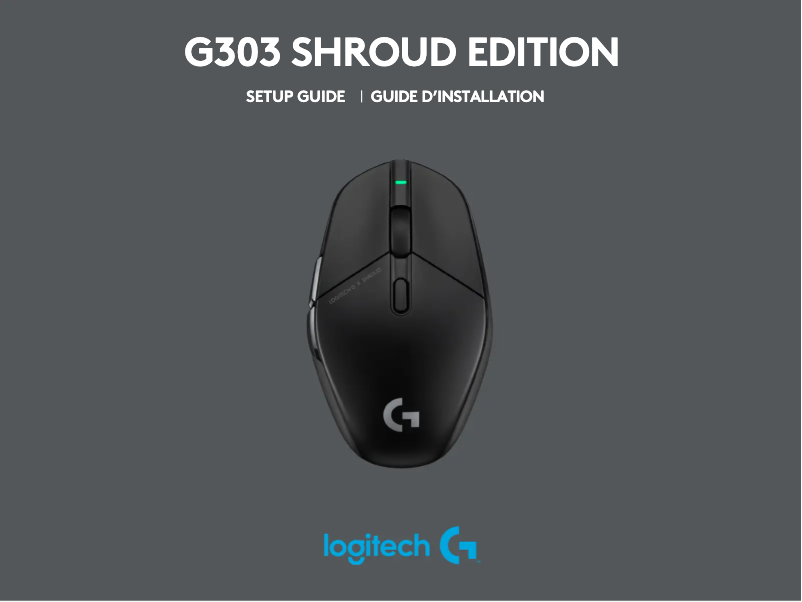 Page 1 de la notice Guide de démarrage rapide Logitech G303 Shroud