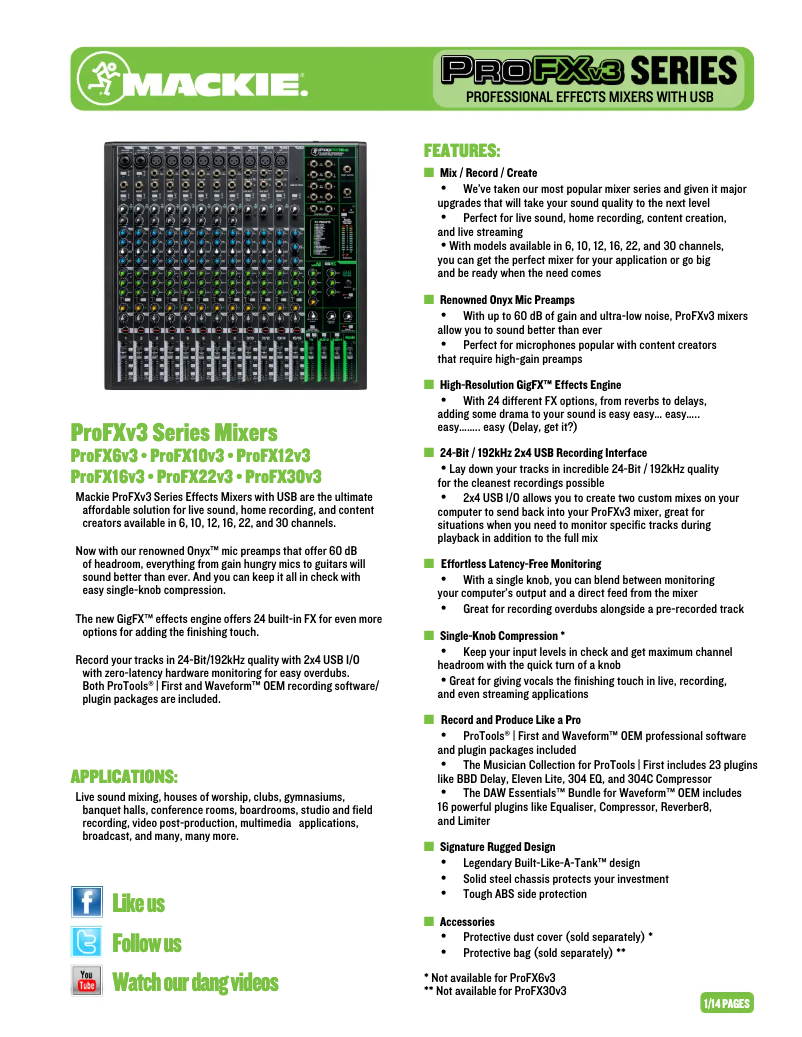 Image de la première page du manuel de l'appareil Pro FX30 v3