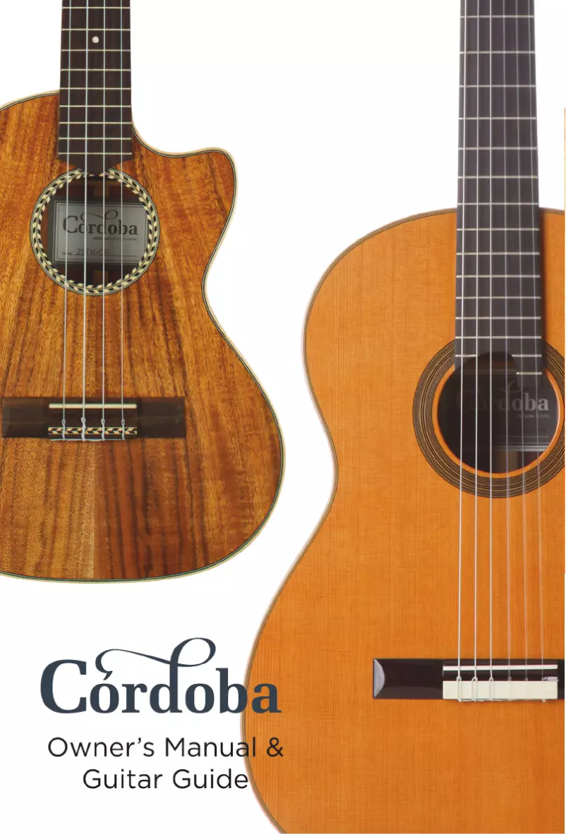 Page 1 de la notice Manuel utilisateur Cordoba Luthier C12SP