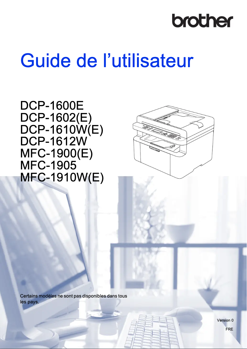 Page n°1 - Manuel utilisateur Brother DCP-1610WE