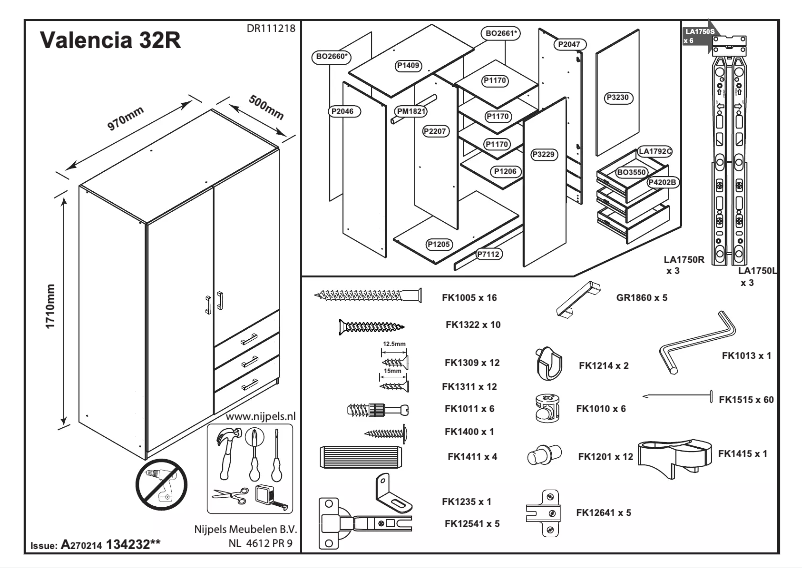 Image de la première page du manuel de l'appareil Valencia (2 doors)