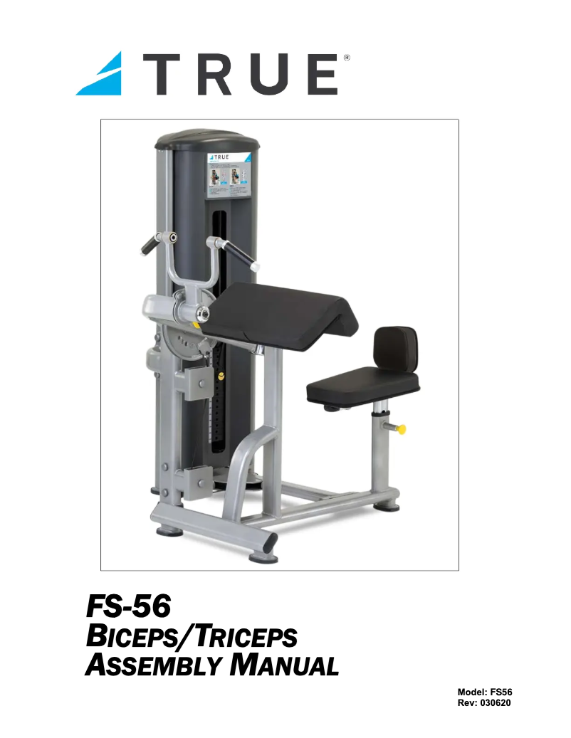 Page 1 de la notice Manuel utilisateur True FS56