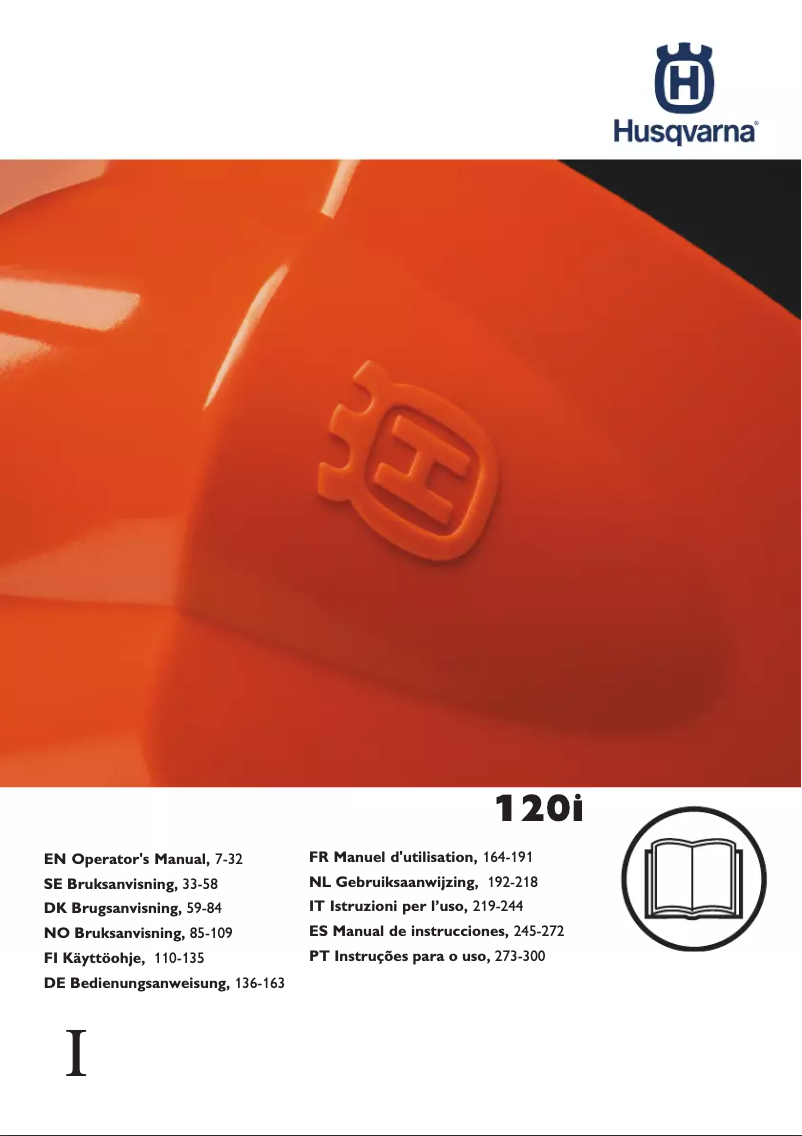 Page n°1 - Manuel utilisateur Husqvarna 120o