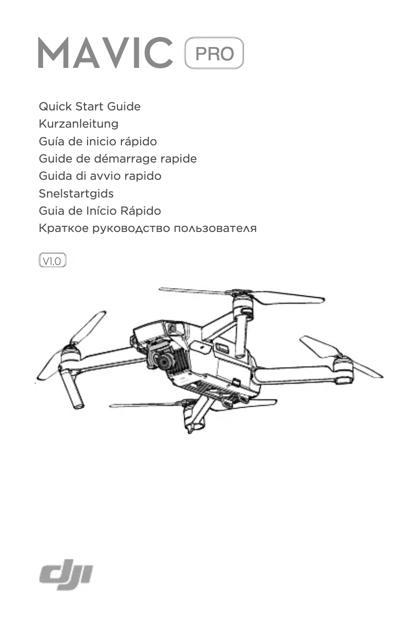 Página 1 del manual Manual de usuario DJI Mavic Pro 4K