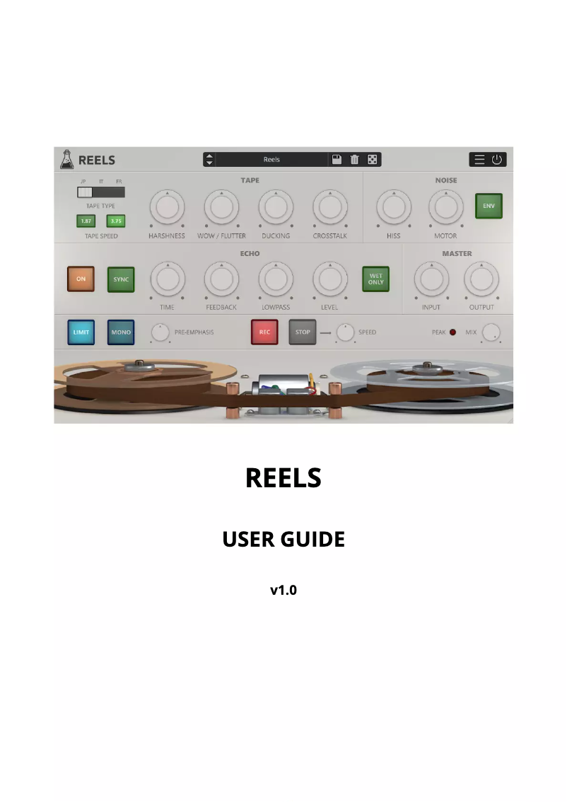 Page n°1 - Manuel utilisateur AudioThing Reels