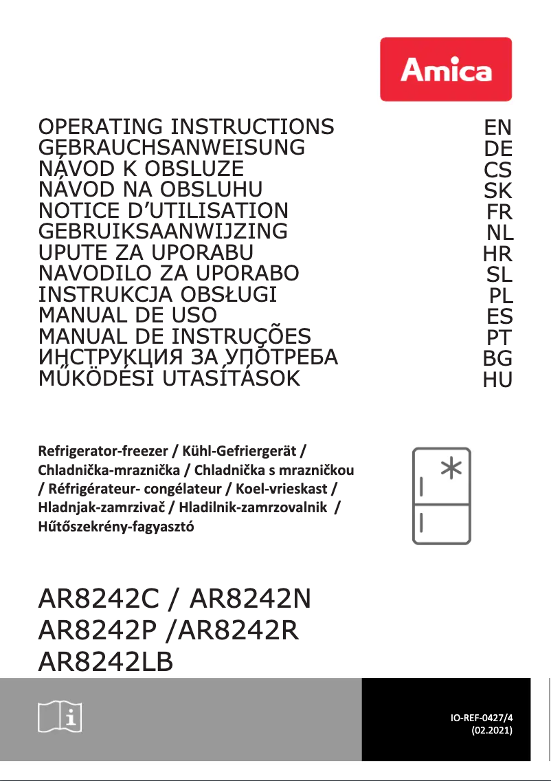 Page 1 de la notice Manuel utilisateur Amica AR8242P