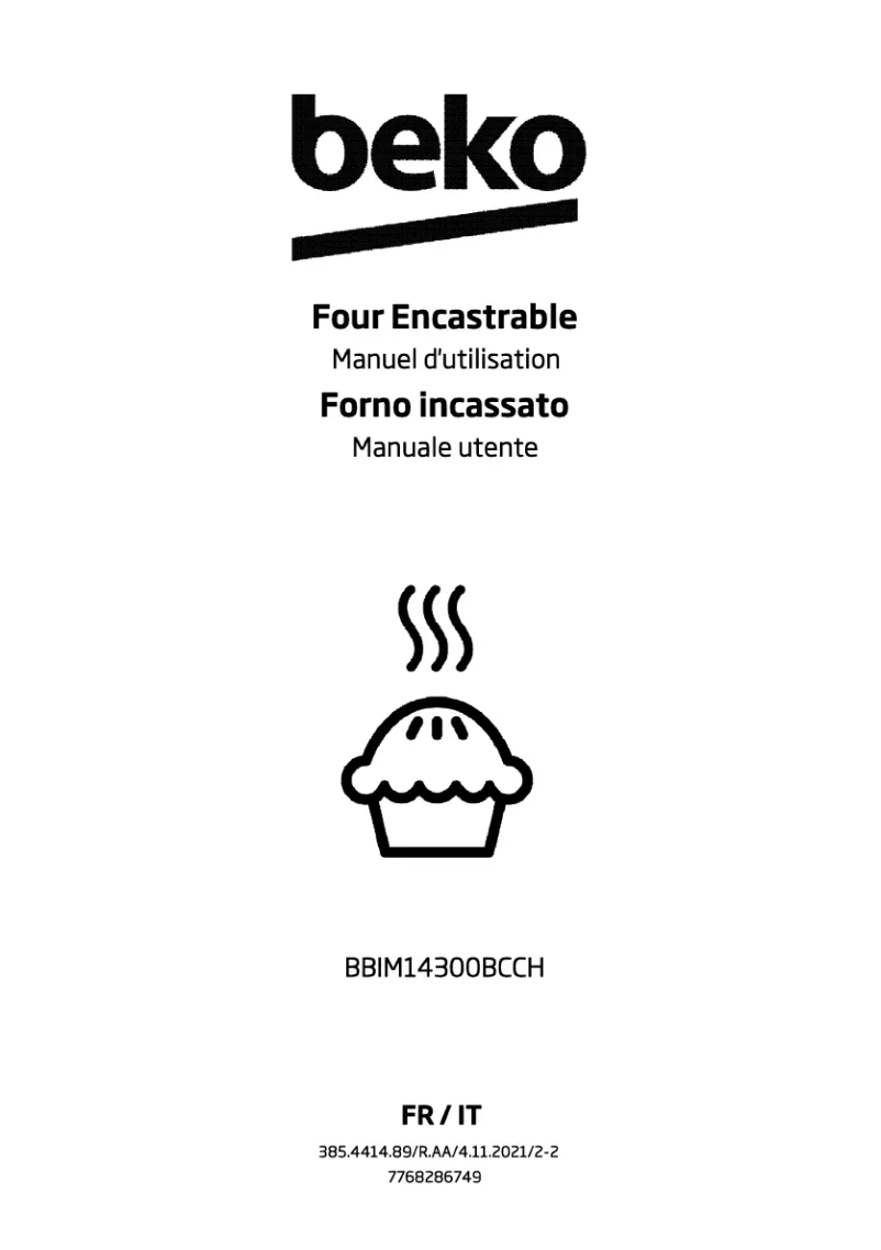 Image de la première page du manuel de l'appareil BBIM14300BCCH