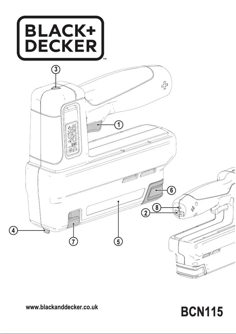 Page 1 of the manual User Manual Black & Decker BCN115
