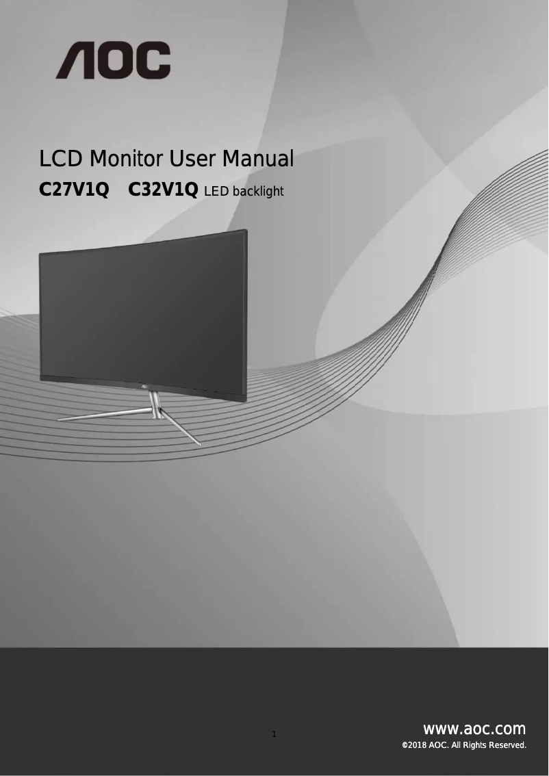 Page n°1 - Mode d'emploi AOC C32V1Q