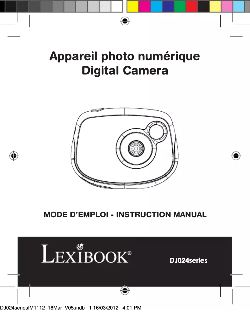 Image de la première page du manuel de l'appareil DJ024DC