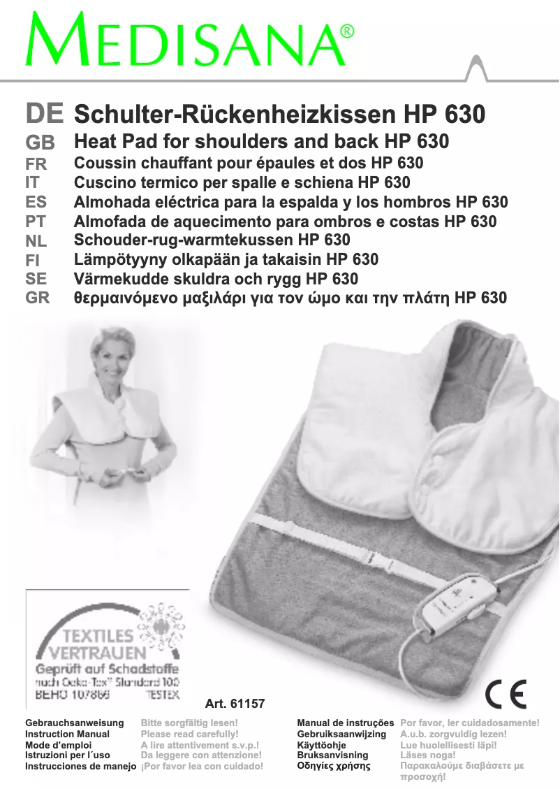 Page 1 de la notice Manuel utilisateur Medisana HP 630