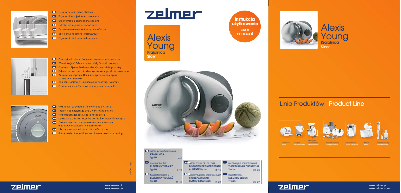 Page 1 de la notice Manuel utilisateur Zelmer Alexis Young 294.6