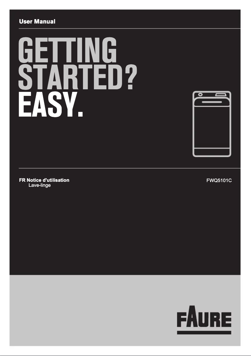 Page n°1 - Manuel utilisateur Faure FWQ5101C