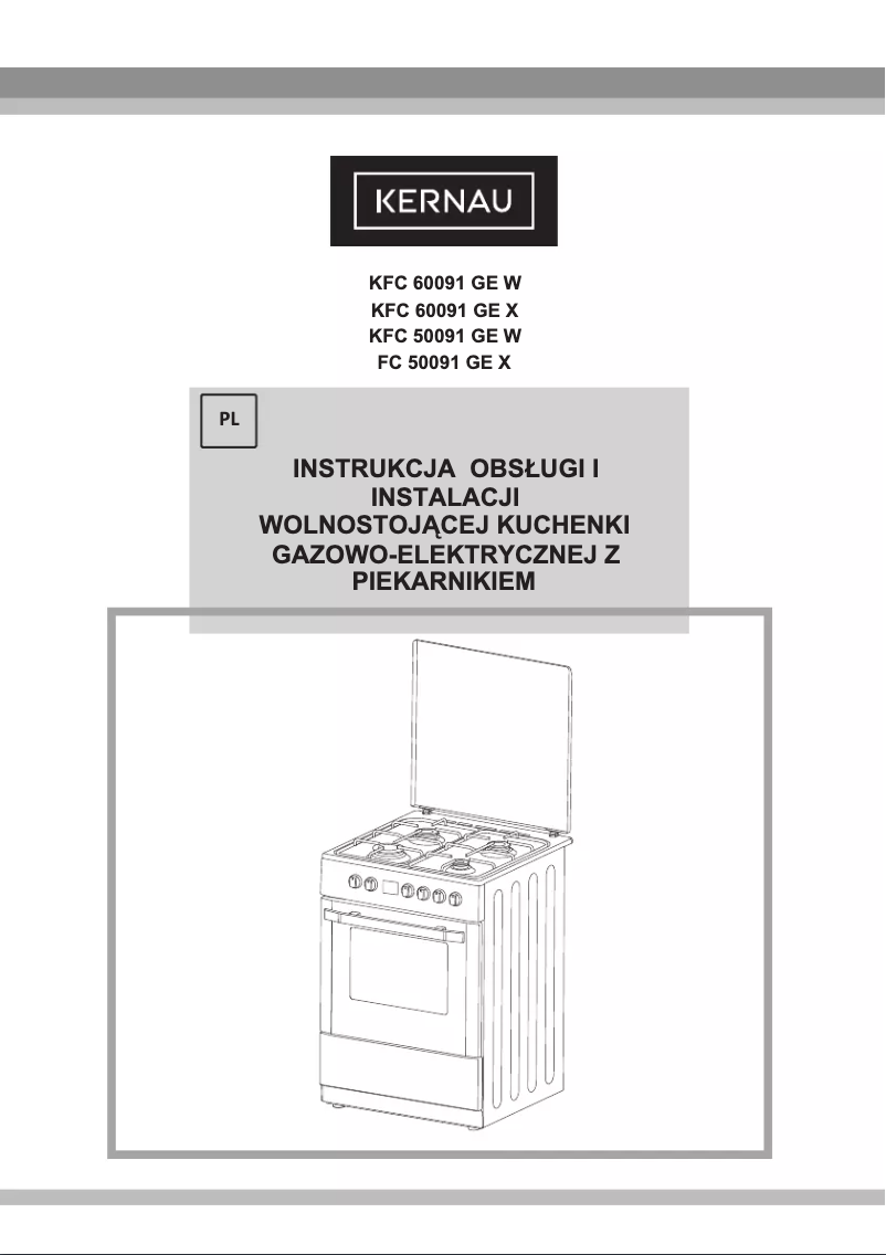 Página 1 del manual Manual de instrucciones Kernau KFC 60091 GE W