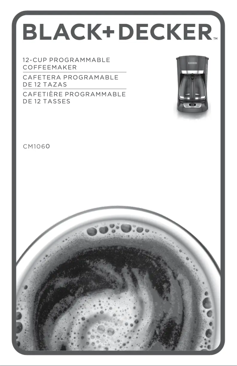 Page n°1 - Manuel utilisateur Black & Decker CM1060