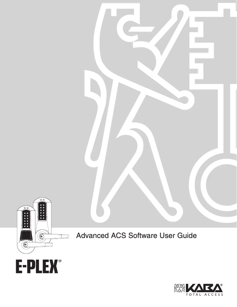 Page 1 de la notice Manuel utilisateur Dormakaba E-Plex