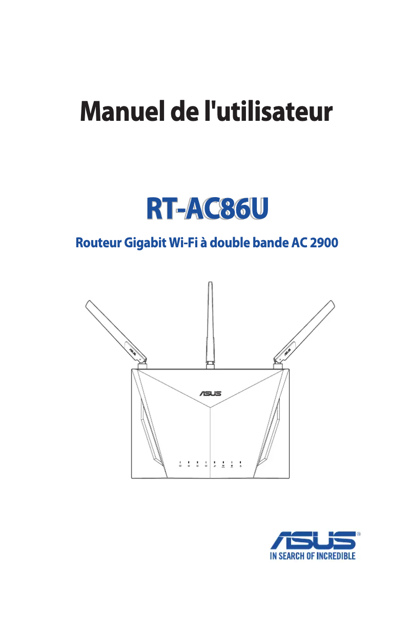 Page 1 de la notice Manuel utilisateur Asus RT-AC86U