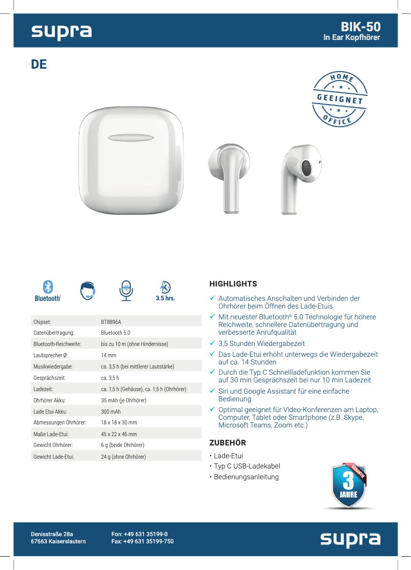 Page 1 de la notice Manuel utilisateur Maginon BIK-50